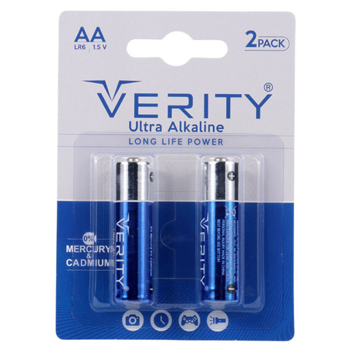 باتری قلمی ۲ تایی وریتی مدل Ultra Alkaline LR6 با ولتاژ ۱٫۵ ولت