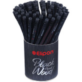 مداد مشکی پاک کن دار الیپون Elipon Black Wood بسته 72 عددی