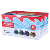 تراش پلاستیکی مخزن دار طرح ماهی Elipon NO.8271 بسته 48 عددی