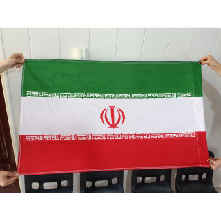 پرچم بزرگ ایران سایز 70 در 120 سانتی متر (دورو)