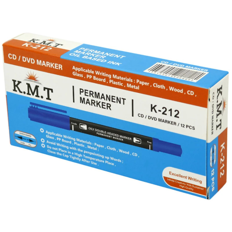 ماژیک CD دوسر K.M.T K-212 بسته 12 عددی