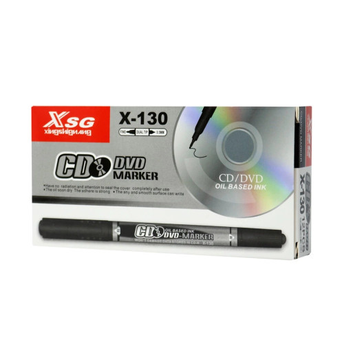 ماژیک CD دو سر XSG X-130 بسته 12 عددی