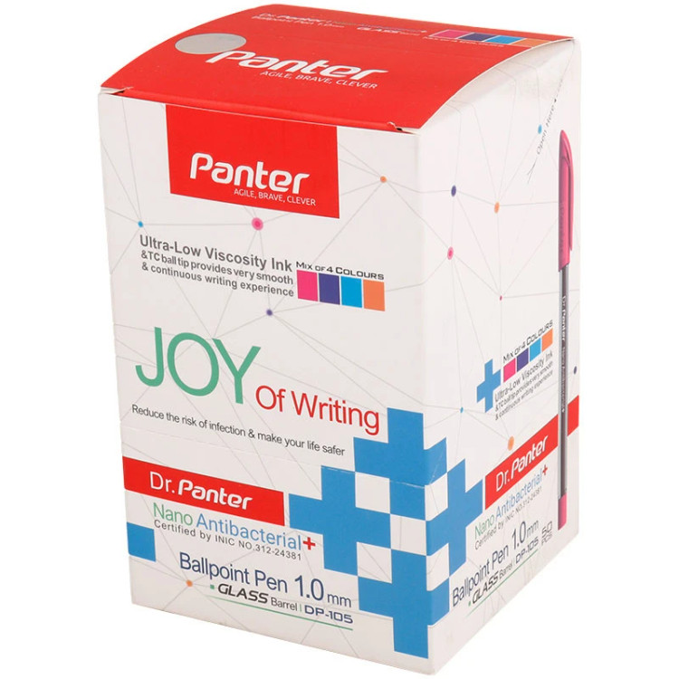 خودکار پنتر رنگی 1 میلی متر DP-105 بسته 50 عددی