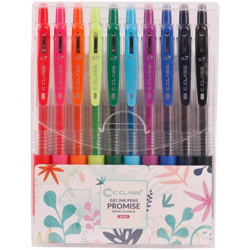 روان نویس سی کلاس رنگی 0.7 میلی متر Promise PR10-B7-PB10 بسته 10 عددی