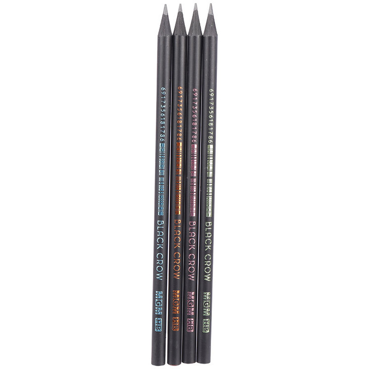 مداد مشکی MGM BLACK CROW بسته 72 عددی