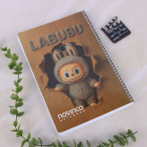 دفتر سیمی 100 برگ طرح لبوبو نوین کو کد N41